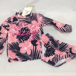 Shade Critters Hawaiian Here To Vacay Rashguard